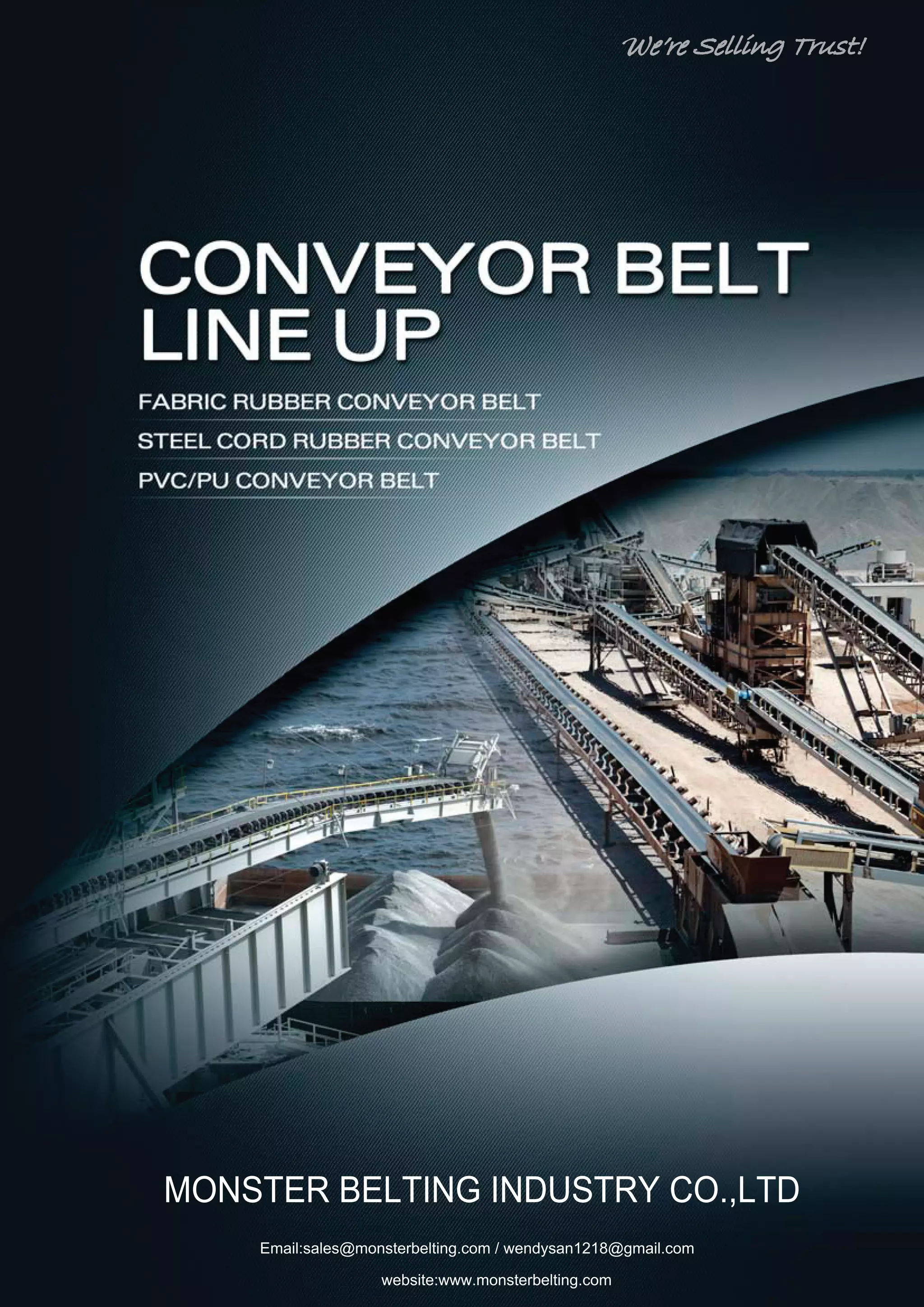 Conveyor Belt Catalog Monster Belting Industry Co.,ltd PDF