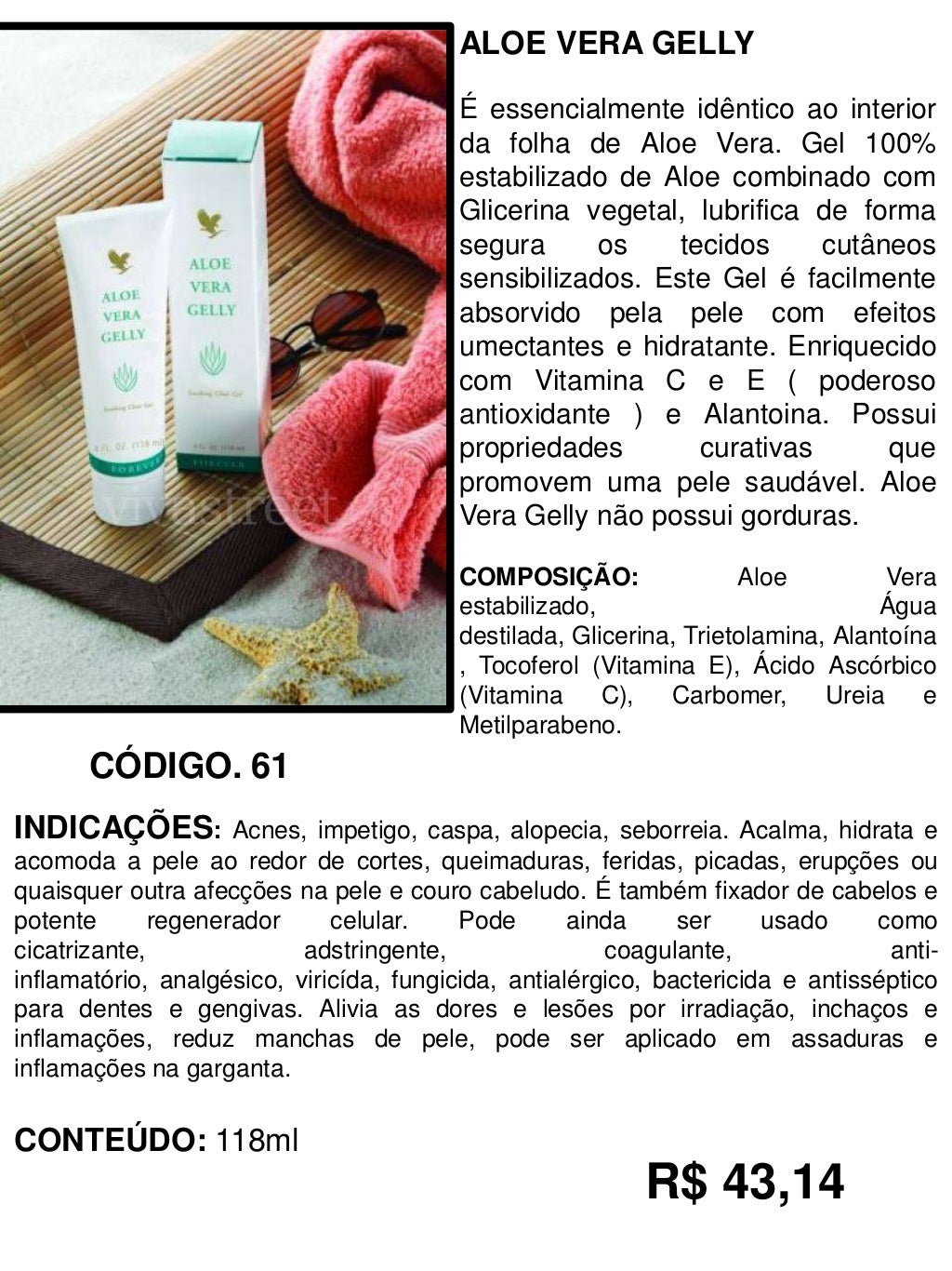 Catalogo de Produtos Forever Living