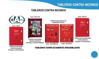 TABLEROS CONTRA INCENDIO
 