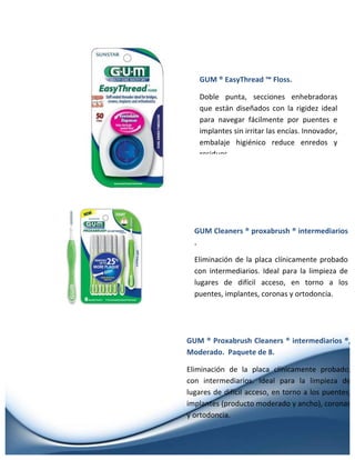 Catálogo de Productos para la Higiene Bucal