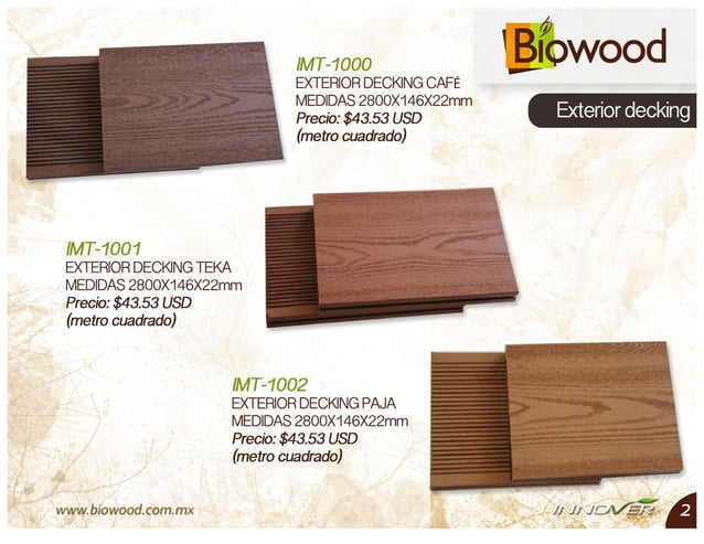 Catalogo BIOWOOD | PDF