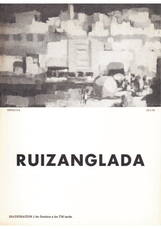 Ruizanglada Catalogo - 1968 Galeria N Art Zaragoza