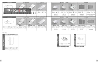 42
58
13945
80
100
100
140
65
65
80
60 60
140,5140,5
45,545,5
105,5
Izq.
45,5
104
35
35
45
40
42
58
40
45
45
42
42
80 32,2
32
40,2
6,9
17 35
Izq.
106
46
46
46
106
141
Tiroir Porte
Le siphon est livré avec le muebleRangement intérieur de tiroir en option
RANGEMENT
Référence Prix eco taxe
411 00 001 69
BONDE&SIPHON
Référence Prix
51602 28
S I G M A 1 0 5 P L A N V A S Q U E P L A T E A U V A S Q U E S A P O S E R M I R O I R S
AMBAR résine mat JADE verre blanc teinté dans la masse Plateau AMBAR résine mat AMBAR OVALE résine mat CERDEÑA céramique SOMAOZ céramique L E E D S a n t i - b u é e S I G M A
Finition Référence Prix eco taxe Référence Prix eco taxe Référence Prix eco taxe Référence Prix eco taxe Référence Prix eco taxe Référence Prix eco taxe Référence Prix eco taxe Référence Prix eco taxe Référence Prix eco taxe
BLANC mat 190 01 105 799 3.75 GAUCHE 506 01 105 350 1.25 GAUCHE 504 01 105 350 1.25 508 01 105 265 0.33 509 01 001 180 0.33 507 01 040 128 0.33 507 01 045 128 0.33 246 00 100 265 - 290 00 100 120 0.83
GRIS INTENSE mat 190 34 105 849 3.75 DROIT 506 01 106 350 1.25 DROIT 504 01 106 350 1.25
hauteur 12 cm
sans trop-plein
hauteur 15 cm
sans trop-plein
hauteur 10 cm
sans trop-plein
A leds rétro-éclairé
IP 44 / anti-buée
Miroir de 5 mm sur support en bois avec
suspentes reglables
S I G M A 1 4 0 P L A N V A S Q U E P L A T E A U V A S Q U E S A P O S E R M I R O I R S
AMBAR résine mat AMBAR double résine mat Plateau AMBAR résine mat AMBAR OVALE résine mat CERDEÑA céramique SOMAOZ céramique L E E D S a n t i - b u é e ( x 2 ) S I G M A
Finition Référence Prix eco taxe Référence Prix eco taxe Référence Prix eco taxe Référence Prix eco taxe Référence Prix eco taxe Référence Prix eco taxe Référence Prix eco taxe Référence Prix eco taxe Référence Prix eco taxe
BLANC mat 190 01 140 899 3.75 GAUCHE 506 01 143 445 1.25 506 01 142 445 1.25 508 01 140 370 0.83 509 01 001 180 0.33 507 01 040 128 0.33 507 01 045 128 0.33 246 00 060 2x245 - 290 00 140 170 0.83
GRIS INTENSE mat 190 34 140 959 3.75 DROIT 506 01 144 445 1.25
hauteur 12 cm
sans trop-plein
hauteur 15 cm
sans trop-plein
hauteur 10 cm
sans trop-plein
A leds rétro-éclairé
IP 44 / anti-buée
Miroir de 5 mm sur support en bois avec
suspentes reglables
AUXILIAIRES
C O L O N N E SIGMA
Finition Referencia Prix eco taxe
BLANC mat 190 01 435 239 0.83
GRIS INTENSE mat 190 34 435 259 0.83
30 31
 