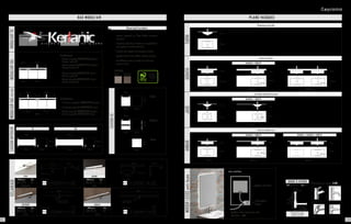 PLANS VASQUESBAS MODUL’AIR
Descriptif produit:
EVA
Référence Prix
400 00 011 53
HALOGENES
IRENE
Référence Prix
400 00 111 53
LEDS
SOFIA
Référence Prix
400 00 141 79
LEDS
ESTHER
Référence Prix
400 00 121 53
LEDS
6030
Lampe incluse
Lampe incluse Lampe incluse F
Lampe incluse
ECLAIRAGE
Certifié PEFC
Ce produit est issu
de forêts gérées
durablement et de
sources contrôlées.
pefc-france.org
FINITIONS
70 cm 45 cm
48
cm
60 cm
70 cm 45 cm
48
cm
60 cm
70 cm
60 cm
35 cm
25 cm
70 cm
60 cm
70 cm
140 cm
60 cm
Combinaisons
- 	Caisson suspendu MODUL’AIR 70 2 portes +
	 Caisson 1 porte 35
- 	Caisson suspendu MODUL’AIR 70 2 portes +
	 Caisson 2 tiroirs 35
- 	Caisson suspendu MODUL’AIR 70 1 tiroir +
Caisson 1 porte 35
- 	Caisson suspendu MODUL’AIR 70 1 tiroir +
Caisson 2 tiroirs 35
Combinaisons
- 	2 x Caisson suspendu MODUL’AIR 70 2 portes
- 	2 x Caisson suspendu MODUL’AIR 70 1 tiroir
- 	Caisson suspendu MODUL’AIR 70 2 portes +
	 Caisson suspendu MODUL’AIR 70 1 tiroir
1 Porte
2 Tiroirs
Plateu
CHÊNE CHÊNE GRIS
- 	Caisson suspendu ép. 19mm finition melaminé
structuré.	
- 	Suspentes règlables en hauteur et en profondeur
avec système anti-décrochement.
- 	2 portes avec système de fermeture ralentie.
- 	Façades 19mm finition Chêne. chants renforcés.
-	 Possibilité de poser le meuble sur pieds avec 	
caisson 1 tiroir.
48
cm
25 cm
48
cm
25 cm
35 cm
35 cm
35
cm
45 cm
45 cm
45 cm
MODUL’AIR70MODUL’AIR105MODUL’AIR140(70+70)CAISSONINFÉRIEUR
CAISSON35
70 cm 45 cm
30 cm
60 cm
5 cm
105 cm 45 cm
30 cm
95 cm
5 cm
10570
Robinetterie en option. P. 137
Mín.
200 mm.
Máx.
280 mm.
Mín. 100 mm.
Máx. 330 mm.
65 mm.
Système de vidage
complet chromé
BONDE & SIPHON
Réf. 410 00 101 Prix 67
GAUCHE / DROITE DOUBLE / GAUCHE / DROITE
GAUCHE / DROITE
GAUCHE / DROITE
46 cm
19 cm
46 cm
15 cm
15 cm
70,5 cm
71cm
70,5 cm
71cm
45,5 cm
19 cm
46 cm 46 cm
46 cm
45,5 cm
19 cm 19 cm
105,5 cm
105,5 cm
106 cm
19 cm
140,5 cm
45,5 cm
19 cm
35 cm 35 cm
35 cm
35 cm
TURÍN
Céramique extra plat
AGHATA
résine de synthèse
JADE
verre blanc teinté dans la masse
AMBAR
résine de synthèse mat
Système anti-buée
Interrupteur
frontal
vue arrière
MIROIRLEEDSanti-buée
46 cm
19 cm
140,5 cm
35 cm
Système rétro-éclairé par leds
Anti-buée - IP44
76 77
 
