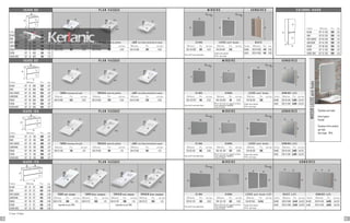 60
45
59 61 61
80
70
8080
80
80
80
60,5
80,5
100,5
120,5
81
81
101
46
46
60
80
100
100
60
100
120 60 60
45,5
45,5
45,5
45,5
4646
46
46
45,5
46
121 120,5121
101
46
60
45
79
60
45
99
45 119
60
60
80
12
60 60
80
12
80
80
60
60
14
14
40
40
40
40
Tiroir Porte
60
40 4040
14
125
32
38
réversible
réversible
réversible
réversible
réversibleréversible
réversible
réversible
100
120
80
65
65
65
Système anti-buée
Interrupteur
frontal
Système rétro-éclairé
par leds
Anti-buée - IP44
I K A R O 8 0 P L A N V A S Q U E M I R O I R S A R M O I R E S
Finition Référence Prix taxe
BLANC 107 01 080 535 1.67
NOIR 107 02 080 535 1.67
GRIS SOURIS 107 03 080 535 1.67 TURÍN céramique extra plat TOPACIO résine de synthèse JADE verre blanc teinté dans la masse C L I M A S I G M A L E E D S a n t i - b u é e D O M I N O ( x 2 )
AUBERGINE 107 04 080 535 1.67 Référence Prix eco taxe Référence Prix eco taxe Référence Prix eco taxe Référence Prix eco taxe Référence Prix eco taxe Référence Prix eco taxe Finition Référence Prix eco taxe
ROUGE 107 08 080 535 1.67 500 01 080 235 0.83 505 01 080 235 0.83 504 01 080 235 0.83 230 00 070 130 0.33 290 00 080 110 0.33 246 00 100 265 BLANC 328 01 040 2x109 2x0.33
CHÊNE 107 21 080 535 1.67
Verre de 4 mm cadre bois
Miroir de 5 mm sur support en bois
avec suspentes reglables
coins arrondis
A leds rétro-éclairé
IP 44 / anti-buée
ALUM. 328 14 040 2x109 2x0.33
CHÊNE GRIS 107 32 080 535 1.67
I K A R O 1 0 0 P L A N V A S Q U E M I R O I R S A R M O I R E S
Finition Référence Prix taxe
BLANC 107 01 100 590 1.67
NOIR 107 02 100 590 1.67
GRIS SOURIS 107 03 100 590 1.67 TURÍN céramique extra plat TOPACIO résine de synthèse JADE verre blanc teinté dans la masse C L I M A S I G M A L E E D S a n t i - b u é e D O M I N O ( x 2 )
AUBERGINE 107 04 100 590 1.67 Référence Prix eco taxe Référence Prix eco taxe Référence Prix eco taxe Référence Prix eco taxe Référence Prix eco taxe Référence Prix eco taxe Finition Référence Prix eco taxe
ROUGE 107 08 100 590 1.67 500 01 100 310 1.25 505 01 100 310 1.25 504 01 100 310 1.25 230 00 100 160 0.83 290 00 100 120 0.83 246 00 100 265 BLANC 328 01 040 2x109 2x0.33
CHÊNE 107 21 100 590 1.67
Verre de 4 mm cadre bois
Miroir de 5 mm sur support en bois
avec suspentes reglables
coins arrondis
A leds rétro-éclairé
IP 44 / anti-buée
ALUM. 328 14 040 2x109 2x0.33
CHÊNE GRIS 107 32 100 590 1.67
I K A R O 1 2 0 P L A N V A S Q U E M I R O I R S A R M O I R E S
Finition Référence Prix taxe
BLANC 107 01 122 610 2.08
NOIR 107 02 122 610 2.08
GRIS SOURIS 107 03 122 610 2.08 TURÍN une vasque TURÍN deux vasques TOPACIO une vasque TOPACIO deux vasques C L I M A S I G M A L E E D S a n t i - b u é e ( x 2 ) B A S I C ( x 2 ) D O M I N O ( x 3 )
AUBERGINE 107 04 122 610 2.08 Référence Prix eco taxe Référence Prix eco taxe Référence Prix eco taxe Référence Prix eco taxe Référence Prix eco taxe Référence Prix eco taxe Référence Prix eco taxe Finition Référence Prix eco taxe Finition Référence Prix eco taxe
ROUGE 107 08 122 610 2.08 500 01 120 395 1.25 500 01 122 395 1.25 505 01 120 395 1.25 505 01 122 395 1.25 230 00 120 190 0.83 290 00 120 150 0.83 246 00 060 2x245 BLANC 300 01 060 2x148 2x0.83 BLANC 328 01 040 3x109 3x0.33
CHÊNE 107 21 122 610 2.08 dsiponibe en juin 2015 dsiponibe en juin 2015
Verre de 4 mm cadre bois
Miroir de 5 mm sur support en bois
avec suspentes reglables
coins arrondis
A leds rétro-éclairé
IP 44 / anti-buée
ALUM. 300 14 060 2x148 2x0.83 ALUM. 328 14 040 3x109 3x0.33
CHÊNE GRIS 107 32 122 610 2.08
MIROIRLEEDSanti-buée
I K A R O 6 0 P L A N V A S Q U E M I R O I R S A R M O I R E S
Finition Référence Prix taxe
BLANC 107 01 060 510 1.25
NOIR 107 02 060 510 1.25
GRIS SOURIS 107 03 060 510 1.25 TURÍN céramique extra plat TOPACIO résine de synthèse JADE verre blanc teinté dans la masse C L I M A L E E D S a n t i - b u é e B A S I C
AUBERGINE 107 04 060 510 1.25 Référence Prix eco taxe Référence Prix eco taxe Référence Prix eco taxe Référence Prix eco taxe Référence Prix eco taxe Finition Référence Prix taxe
ROUGE 107 08 060 510 1.25 500 01 060 190 0.83 505 01 060 190 0.83 504 01 060 190 0.83 230 00 060 100 0.33 246 00 060 245 BLANC 300 01 060 148 0.83
CHÊNE 107 21 060 510 1.25
Verre de 4 mm cadre bois
A leds rétro-éclairé
IP 44 / anti-buée
ALUM. 300 14 060 148 0.83
CHÊNE GRIS 107 32 060 510 1.25
C O L O N N E I K A R O
Finition Référence Prix taxe
BLANC 107 01 338 299 1.25
NOIR 107 02 338 299 1.25
GRIS SOURIS 107 03 338 299 1.25
AUBERGINE 107 04 338 299 1.25
ROUGE 107 08 338 299 1.25
CHÊNE 107 21 338 299 1.25
CHÊNE GRIS 107 32 338 299 1.25
124 125
 