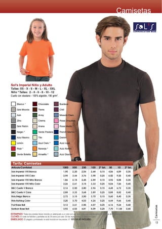 Catalogo Camisetas 2008