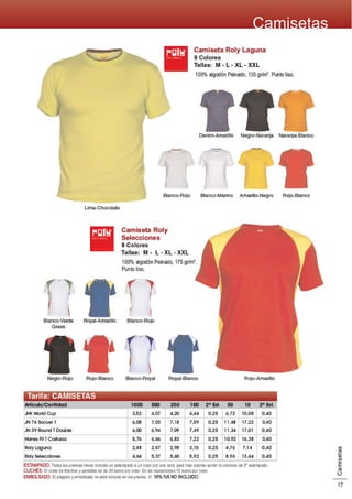 Catalogo Camisetas 2008