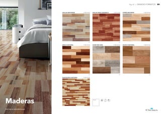 GUAYACÁN II NATURAL 110014156
Maderas
PISO DALLAS NEW BEIGE 60x60
CIPRÉS MIX BEIGE 110014334
DALLAS NEW CARAMELO 110014184
DALLAS NEW BEIGE 110014182
2 2
2
ARCE II NATURAL 110014154 OLIVO II NATURAL 110014152
OLMO MIX GRIS 110014332
3 2
60x60
Pág. 43 | GRANDES FORMATOS
 