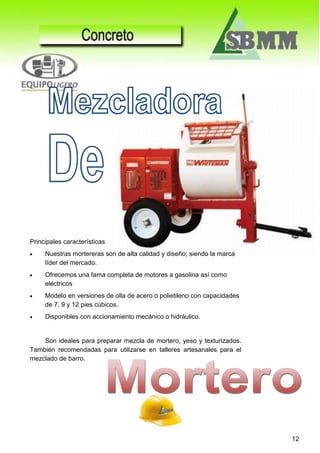 Mezcladora de Mortero WM120SMH11 Cipsa by Whiteman - Distribuidora