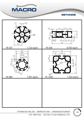 ESTRADA DO UNA, 305 - BAIRRO DO UNA - ITAQUAQUECETUBA/SP
CEP: 08599-650 - TEL/FAX: (11) 4647-8080/4644-1931
___1
ESTANDE
49
 