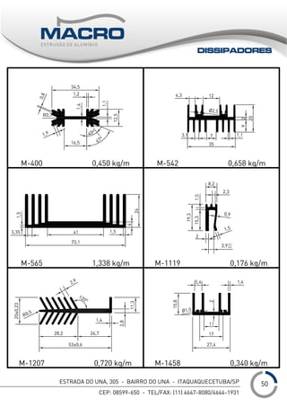 ESTRADA DO UNA, 305 - BAIRRO DO UNA - ITAQUAQUECETUBA/SP
CEP: 08599-650 - TEL/FAX: (11) 4647-8080/4644-1931
___1
DISSIPADORES
50
 