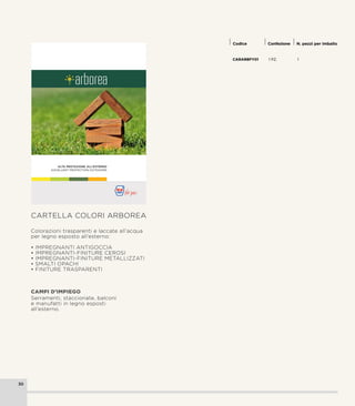 CARARBFY01 1 PZ. 1
Codice Confezione N. pezzi per imballo
ALTA PROTEZIONE ALL’ESTERNO
EXCELLENT PROTECTION OUTDOORS
 