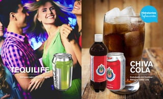 CHIVA
COLA
Endulzado con fructosa
Refresco sabor cola
TEQUILIFE
Refresco sabor toronja y agave
75 || 74
 