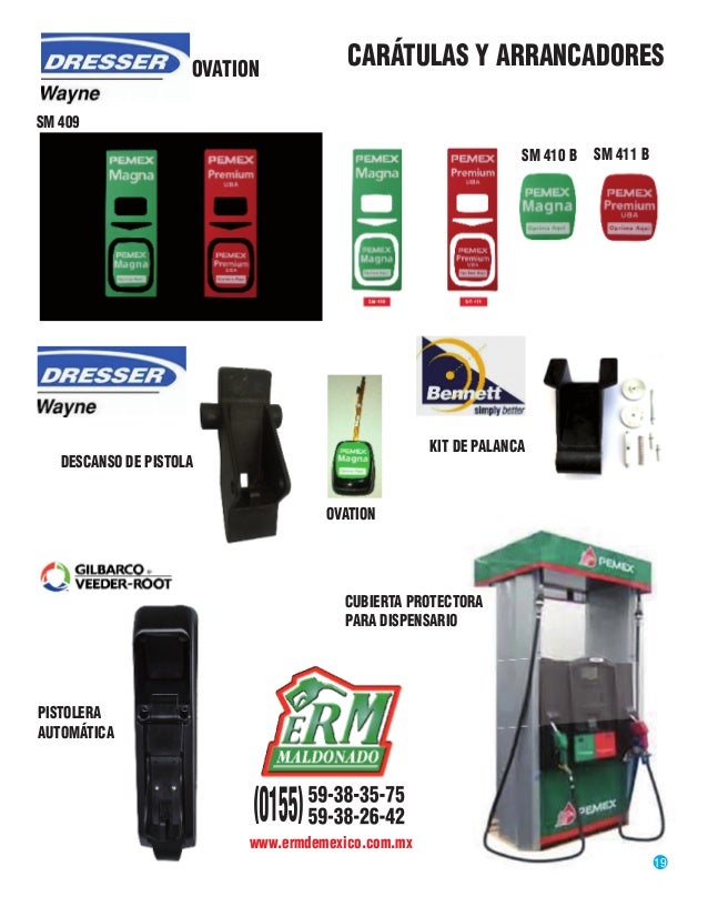 Partes De Un Dispensario De Gasolina Catalogo refacciones-gasolineras-erm-maldonado-2016