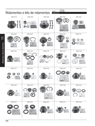 CATÁLOGO REPOSIÇÃO - SKF COMPLETO