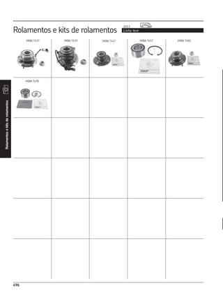 CATÁLOGO REPOSIÇÃO - SKF COMPLETO