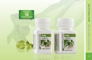 cada tablete
     contém

      12
VITAMINAS e MINERAiS




                       nutrição e bem-estar
                         11
 