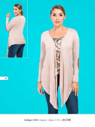 Cardigan 11033 • Algodón • Beige • S M L • ₡12.500
103
 