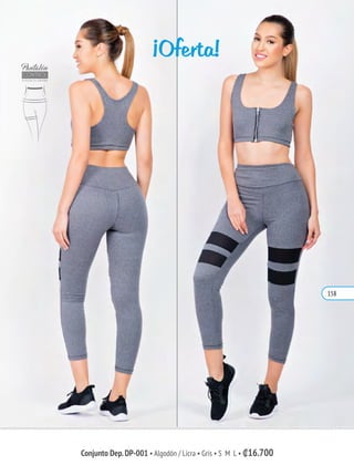 Conjunto Dep.DP-001 • Algodón / Licra • Gris • S M L • ₡16.700
¡Oferta!
158
 