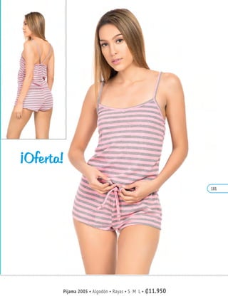 Pijama 2005 • Algodón • Rayas • S M L • ₡11.950
¡Oferta!
181
 
