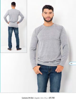 Camiseta CM-066 • Algodón • Gris • M y L • ₡9.700
194
 