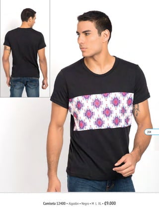 Camiseta 12400 • Algodón • Negro • M L XL • ₡9.000
204
 