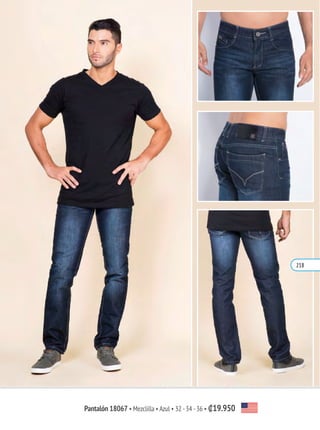 Pantalón 18067 • Mezclilla • Azul • 32 -34 -36 • ₡19.950
218
 