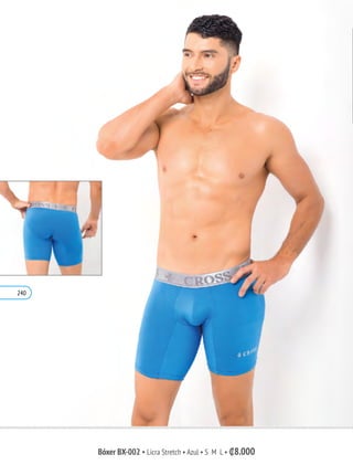 Bóxer BX-002 • Licra Stretch • Azul • S M L • ₡8.000
240
 