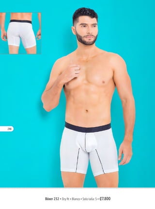 Bóxer 232 • Dry fit • Blanco • Solo talla: S • ₡7.800
248
 