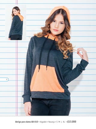 Abrigo para dama AB-010 • Algodón • Naranja • S M L XL • ₡13.000
7
 