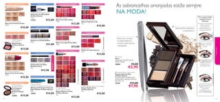 26569
Vibrant
Almond
26570
Pink
Impact
26571
Striking
Rose
26572
Electric
Red
26573
Deep
Berry
26574
Intense
Cherry
26575
Nude
Peach
26576
Coral
Pink
26577
Red
Coral
26579
Berry
Pink
26578
Fuchsia
Candy
15027
Black
24822
Black
Sparkle
24823
Shimmering
Silver
24825
Purple
Shimmer
26593
Porcelain
26594
Ivory
26595
Rose Beige
26596
Natural
Beige
26597
Honey
Beige
21649
Fresh Pink
21650
Classic
Rose
21651
Glowing
Peach
24916
Porcelain
24917
Fair
Nude
24918
Nude
Pink
24921
Natural
Beige
24922
Light
Ivory
24924
Warm
Sand
22863
Nude
Suede
22864
Pink
Nude
22865
Pure
Berry
22866
Smoke
Red
22868
Hot
Pink
22867
True
Coral
22869
Moroccan
Pink
22870
Deep
Plum
22871
Dark
Berry
22872
Chocolate
Brown
23831
Eternal
Pink
23832
Supreme
Pink
23833
Absolute
Coral
23834
Timeless
Red
23835
Divine
Berry
22527
Pink
Passion
22528
Pink
Mayﬂower
22526
Blossom
Petal
22529
Cranberry
Blush
22532
Pink
Lady
22530
Clover
Haze
22534
Warm
Peach
22536
Coral
Wave
22537
Red
Copper
22540
Red
Devotion
22541
Daring
Red
22538
Garnet
Attraction
22542
Irresistible
Red
22545
Beige
Wonder
22543
Total
Nude
22546
Summer
Tan
22549
Maiden
Fawn
22550
Chestnut
Glory
22552
Violet
Fairy
22553
Purple
Haze
26568
Brown
Mauve
26566
Graphite
Grey
26567
Khaki
Green
30389
Golden
Gloss
30390
Pink
Delight
30391
Rosewood
Sheen
30392
Dazzling
Pink
30393
Glazed
Strawberry
17473
Carbon
Black


125124
 Oriﬂame Beauty Eyebrow Kit
Kit para Sobrancelhas
Oriﬂame Beauty
Este Kit contém 2 sombras para
sobrancelhas, 2 pincéis e uma cera
para ﬁxar. 3 g.
21241 €12,00
€7,95
 Tweezer
Pinça
Dimensões: 9,6 x 0,9 x 0,5 cm.
Níquel Testado.
26862 €5,00
€2,95
Sobrancelhas deﬁnidas
e expressivas
Ideal para arranjar
as sobrancelhas e
remover pelos faciais
indesejados
Para dar forma e ﬁxá-la,
aplique a Cera em
movimentos
ascendentes, com a
ajuda do pincel branco.
Para sobrancelhas
magniﬁcamente
deﬁnidas
Misture as 2 cores para
conseguir o tom que
deseja.
Use o pincel escuro para
trabalhar a cor nas
sobrancelhas em
pinceladas curtas.
Lip Impact Crayon
Batom em Lápis Impact
3,9 g.
€12,00
Cor ousada numa só passagem!
Oriﬂame Beauty
Wonder Colour Lipstick
Batons Wonder Colour
Oriﬂame Beauty
4 g.
€12,00
EverLasting Foundation
Bases de Cor EverLasting
30 ml.
€15,00
Perfect Fusion Foundation
Base de Cor Perfect Fusion
30 ml.
€16,00
Oriﬂame Beauty
Perfect Blush
Blush Perfect
Oriﬂame Beauty
4 g.
€13,00
Últimaapresentação!
Eternal Gloss
Brilhos de Lábios Eternal
5 ml.
€13,00
Últimaapresentação!
Últimaapresentação!
Power Shine Lip Crayon
Batom em Lápis Power Shine
3,9 g.
€12,00
Triple Core 3D Lipstick
Batons Triple Core 3D
4 g.
€14,00
Oriﬂame Beauty
Wonder Lash Waterproof Mascara
Máscara de Pestanas à Prova de
Água Wonder Oriﬂame Beauty
8 ml.
15027 €14,00
EDIÇÃOLIMITADA
Oriﬂame Beauty Kajal Eye Liner
Delineador de Olhos Kajal
Oriﬂame Beauty
2,5 g.
17473 €12,00
Soft Diffuse Powder Eye Liner
Eyeliner em Pó Soft Diffuse
0,7 g.
€11,00
Oriﬂame Beauty
Terracotta Powder
Pó Compacto
Terracotta
Oriﬂame Beauty
9,5 g.
22855 €14,00
Oriﬂame Beauty Studio Artist Lipstick
Batons Studio Artist
Oriﬂame Beauty
4 g.
€14,00
Cor cremosa e duradoura
Base de cor ﬂexível e hidratante
Para maçãs do rosto radiantes e esculpidas
Acabamento perfeito e duradouro
Brilho natural todo o ano
Deﬁnição intensa
Realça o look esfumado
Efeito metálico brilhante!
Estilo de pestanas para todas as ocasiões!
Preciso e fácil de aplicar
Cor,suavidade e brilho!
Repleto de cor e brilho!
Brilho cremoso e hidratante
As sobrancelhas arranjadas estão sempre
NA MODA!
Arranje as sobrancelhas.
Não as arqueie
demasiado, caso
contrário ﬁcarão com
um aspeto artiﬁcial.
maquilhagem
Sparkle in Paris Eye Pencil
Delineadores de Olhos
Sparkle in Paris
1 g.
€12,90
 