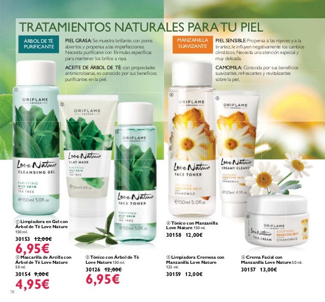 Tonico arbol de te oriflame
