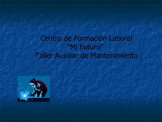Centro de Formación Laboral “ Mi Futuro”  Taller Auxiliar de Mantenimiento 