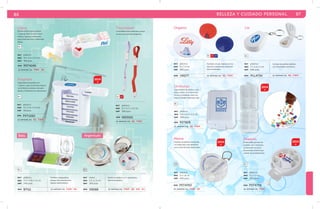 86 BELLEZA Y CUIDADO PERSONAL 87 
Estuche plástico para pastillas. 
Contenido: Base en color blanco 
sólido y 7 guardas translúcidas, 
para control de tomas medicinales 
diarias. 
BL 
mat plástico 
med 19 x 2.5 x 3.3 cm 
emp 100 pzas. 
MOD PST4249 
se imprime en: T M P . SE. 
Tourniquet 
Cinta elástica para antebrazo, auxiliar 
en toma de muestras sanguíneas. 
BL RJ 
mat plástico 
med 51 x 3.7 x 3.5 cm 
emp 300 pzas. 
MOD ME5001 
se imprime en: SE. T M P . 
Kingman 
Organizador de pastillas con 
7 cajones, cada uno de ellos impreso 
con el día de la semana correspon-diente 
y 5 divisiones en cada estuche. 
BL 
MOD PST1262 
BL PL 
mat plástico 
med 9.4 x 4.8 x 1.6 cm 
emp 240 pzas. 
mat metal 
med 5.5 x 1.5 cm 
emp 360 pzas. 
Pastillero cortapastillas. 
Incluye: Dos estuches para 
separar medicamentos. 
Pastillero metálico con 3 separadores, 
interior de plástico. 
MOD BTQ1 se imprime en: TMP . SE. MOD VR088 se imprime en: TMP . SE. G r . G l . 
BL 
mat plástico 
med 7 x 4.2 x 2 cm 
emp 500 pzas. 
MOD PLL4734 se imprime en: SE. TMP . 
BL RJ AZ 
Pastillero circular, impreso con los 
días de la semana para control de 
dosis medicinales. 
Organic 
Limburgo 
Caja pastillero de plástico, color 
blanco sólido. Con 6 divisiones 
chicas y 4 medianas, cierre con 
seguro y bisagra. Ideal para viaje. 
BL 
MOD PST808 
Pastillero de plástico translúcido, 2014 2014 
con doble tapa y dos divisiones, 
para control de dosis medicinales. 
Despachador giratorio de 
pastillas. Con 7 divisiones. 
El mecanismo se activa 
presionando el botón para 
cambiar de compartimento. 
tr 
mat plástico 
med 6 x 1.8 cm 
emp 500 pzas. 
mat plástico 
med 9 x 3.2 cm 
emp 200 pzas. 
MOD PST4763 MOD PST4759 
se imprime en: T M P . SE. se imprime en: T M P . 
Cortador de pastillas abrefácil, 
con arillo metálico de llavero. 
Lía 
mat plástico 
med 9 x 1.3 cm 
emp 500 pzas. 
MOD VR077 se imprime en: SE. TMP . 
Maine Oceanic 
2014 
mat plástico 
med 13 x 11.5 x 4.3 cm 
emp 40 pzas. 
se imprime en: SE. T M P . 
mat plástico 
med 9.8 x 6.3 x 3.2 cm 
emp 200 pzas. 
se imprime en: SE. T M P . 
BL 
Grace 
2014 
Balú Argentum 
 