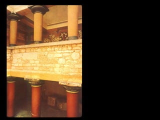 Columnas interiores del
Palacio de Cnosos
 