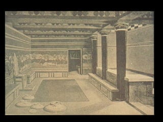 Reconstrucción del interior del Palacio de Cnosos.
 
