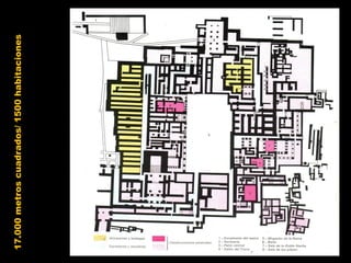 Plano del Palacio de Cnosos.
17.000
metros
cuadrados/
1500
habitaciones
 
