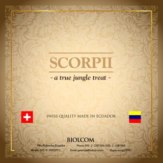 General catalogue from Biolcom Ecuador, delivery directly from paradise