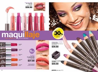 color, olor y brillo
                                                                        cyº coctel kiss
                                                                                  brillo labial
                                                                             6 ml / .20 fl. oz.
                                                                       valorizado en $85.00

                                                                       $59.90
                                                                                                                                            cranberry champagne 25689




                  sweet sandia 25685




                                               wild berry rum 03814




                                                                                                                      apple bellini 03811




                                                                                                                                                        frambuesa sour 25687




                                                                                                                                                                               varadero punch 02138
                                                                           strawberry colada 25686
                                                                                                                                                                                                                                                                                            Bree está usando cy˚ big-n-eacy metalcy fucsia+
                                                                                                                                                                                                                                                                                                metalcy black y cy˚ coctel kiss sweet sandia.




maquillaje                                                                                                                                                                                                  30%
                                                                                                                                                                                                                 más de



                                                                                                                                                                                                             de descuento
                                                                                                                                                                                                                   big & easy




                                                                                                                                                                                                                                                                                                                                    eac
     que resalta tu                    personalidad




                                                                                                                                                                                                                                                                                                                                       ya
                                                                                                                                                                                                                                                                                                                                         qua
                                                                                                                                                                                                                                                                                                                  ea




                                                                                                                                                                                                                                                                                                                                             1
                                                                                                                                                                                                                                                                                                                    cy




                                                                                                                                                                                                                                                                                                                                          123
                                                                                                                                                                                                                                                                                                                       tur




                                                                                                                                                                                                                                                                                                                                             8
                                                                                                                                                                                                                                                                                                                          qu
                                                                                                                                                                                                      textura suave y cremosa




                                                                                                                                                                                                                                                                                                                            ois
                                                                                                                                                                                                                                                                                                   ea




                                                                                                                                                                                                                                                                                                                               e1
                                                                                                                                                                                                      cyº big-n-eacy




                                                                                                                                                                                                                                                                                                     cy




                                                                                                                                                                                                                                                                                                                             12
                                                                                                                                                                                                                                                                                                        w
                                                                                                                                                                                                      sombras jumbo en lápiz para ojos




                                                                                                                                                                                                                                                                                                         in




                                                                                                                                                                                                                                                                                                                               40
                                       x-tra apple




                                                                                                                                                                                                                                                                                                           e
                                                                                                                                                                                                      2.2 g / .077 oz.




                                                                                                                                                                                                                                                                                                          11
                                       01664




                                                                                                                                                                                                                                                                                                            23
                                                                                                                                                                                                      valorizado en $60.00




                                                                                                                                                                                                                                                                                                              9
                                                                                                                                                                                                      $39.90                                                                    cr
                                                                                                                                                                                                                                                                                  ac
                                                                                                                                                                                                                                                                                    yb
                                                                                                                                                                                                                                                                                      ru
                                                                                                                                                                                                                                                                                        ne
                                                                                                                                                                                                                                                                                          tte
                                       x-tra cherry
                                                                                                                                                                                                                                                                                                05


                                                                                                            6hrs.
                                                                                                                                                                                                                                                                                                  62
                                       01662                                                                                                                                                                                                                                                        5
                                                                                                                *                                                                                                                                             pin
                                                                                                                                                                                                                                                                 kf
                                                                                                            de duración                                                                                                                                            eli
                                                                                                                                                                                                                                                                      cy
                                                                                                                                                                                                                                                                        ty
                                                                                                                                                                                                                                                                             05
                                                                                                                                                    rose pin ups 13680                                                                                                         62
                                                                                                                                                                                                                                                                                 3
                                       pink pin ups
                                       13679                                            no reseca
                                                                                         tus labios
                                                                                cyº x-tra time lips                                                                                                                                              me
                                                                                                                                                                                                                                                   talc
                                                                                                      labial larga duración                                                                                                                            y fu
                                                                                                                                                                                                                                                           csi
                                                                                                                 4g / .14 oz.                                                                                                                                 a0
                                                                                                                                                                                                                                                                 563
                                       x-tra orange                                                  valorizado en $75.00                                                                                                                                           3
                                       09650
                                                                                                     $37.90                                                                                           sacapuntas cosmético xg
                                                                                                                                                                                                      cód. 02042
                                                                                                                                                                                                      valorizado en $85.00               met

                                                                                                                                                                                                      $59.90
                                                                                                                                                                                                                                            alcy
                                                                                                                                                                                                                                                 blac
                                                                                                      *Evaluación sensorial de                                                                                                                       k 05
                                                                                                                                                                                                                                                        630
                                       x-tra peach                                             duración realizada bajo
                                       01660                                                condiciones de laboratorio.




                                                                                                                                                    x-tra melon 01659

30                                                                                                                                                                                                    promo giulia: pág. 72-73                                                                                                                   31
 