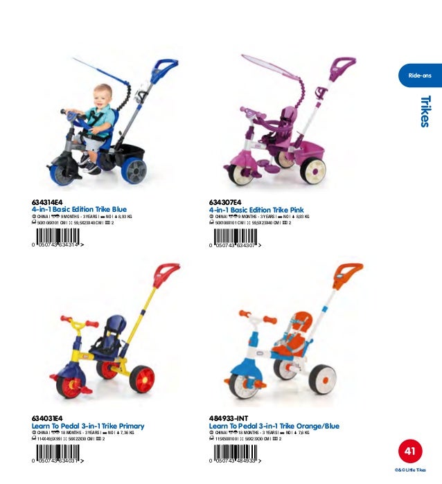 little tikes 3 in 1 trike pink