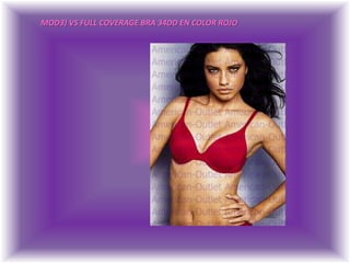 MOD3) VS FULL COVERAGE BRA 34DD EN COLOR ROJO