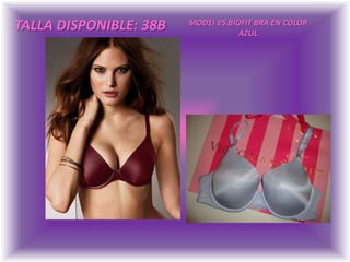 TALLA DISPONIBLE: 38BMOD1) VS BIOFIT BRA EN COLOR AZUL