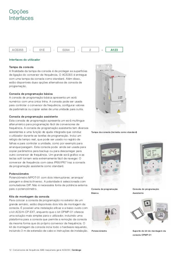 Catalogo Inversor de Freqüência - ACS 355