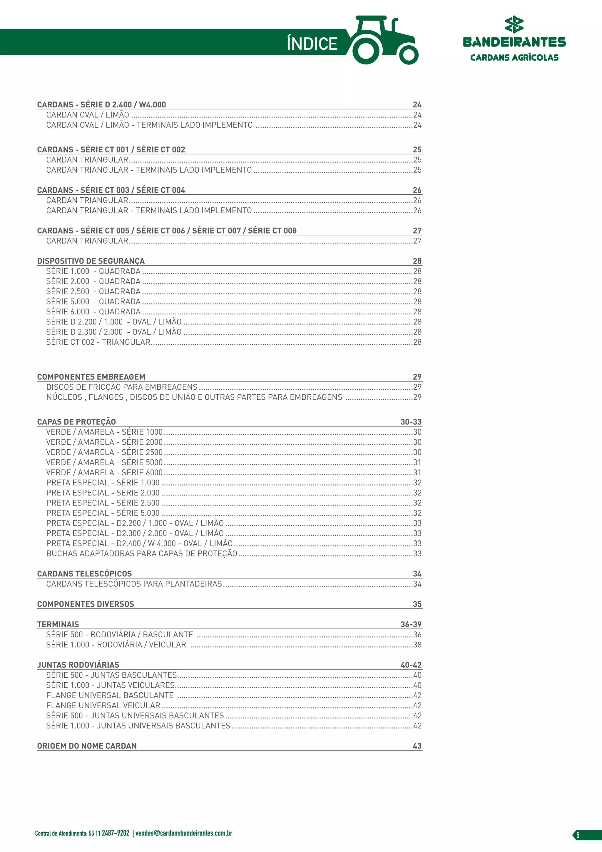 Catalogo agricola Bandeirantes | PDF