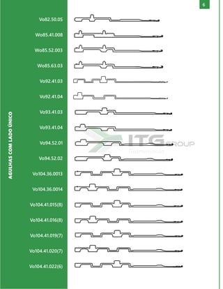 6
Vo82.50.0S
Wo85.41.008
Wo85.52.003
Wo85.63.03
Vo92.41.03
Vo92.41.04
Vo93.41.03
Vo93.41.04
Vo94.52.01
Vo94.52.02
Vo104.36.0013
Vo104.36.0014
Vo104.41.015(8)
Vo104.41.016(8)
Vo104.41.019(7)
Vo104.41.020(7)
Vo104.41.022(6)
AGULHAS
COM
LADO
ÚNICO
 