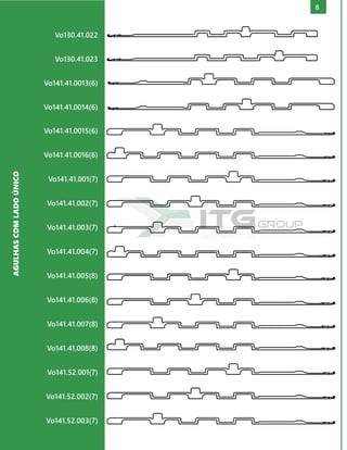 8
AGULHAS
COM
LADO
ÚNICO
Vo141.41.0015(6)
Vo141.41.0016(6)
Vo141.41.001(7)
Vo141.41.002(7)
Vo141.41.003(7)
Vo141.41.004(7)
Vo141.41.005(8)
Vo141.41.006(8)
Vo141.41.007(8)
Vo141.41.008(8)
Vo141.52.001(7)
Vo141.52.002(7)
Vo141.52.003(7)
Vo130.41.022
Vo130.41.023
Vo141.41.0013(6)
Vo141.41.0014(6)
 