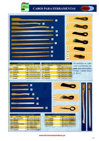 CABOS PARA FERRAMENTAS




   www.ferramentasmateus.pt
                              29
 