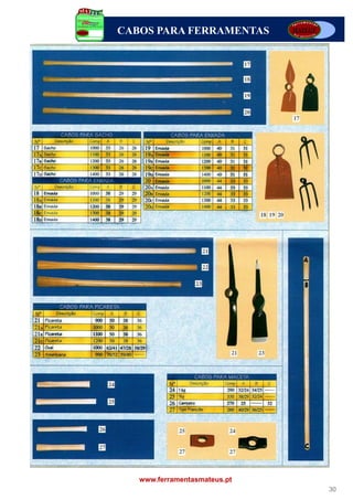 CABOS PARA FERRAMENTAS




   www.ferramentasmateus.pt
                              30
 