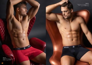 BA113_
BOXER CORTO DE VISCOSA C/LYCRA
TALLE: S-M-L-XL COLORES: AZUL -
BLANCO - NEGRO - ROJO
BA114_
BOXER LARGO DE VISCOSA C/LYCRA
TALLE: S-M-L-XL COLORES: AZUL -
BLANCO - NEGRO - ROJO
66 67
 