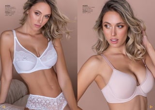 A0203_
SOUTIEN SOFT C/BASE
DE MICROFIBRA
TALLE: 90C AL 110C
COLORES: BLANCO -
NEGRO - SOFIA
A0202_
SOUTIEN C/BASE Y
ARO DE TRICOT/LYC
Y PUNTILLA
TALLE: 90C AL 110C
COLORES: BLANCO
- NEGRO - NUDE -
VINO - AZUL
122 123
 